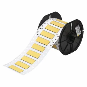 BRADY B33D-500-2-342YL Precut Label Roll, 1/2 x 2 Inch Size, Polyolefin, Yellow, 20 Awg To 28 Awg Wire Gauge | CP6CMD 45KK65