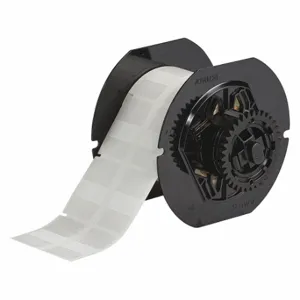 BRADY B33RO-297-427 Precut Label Roll, 1 13/64 x 1 Inch Size, Vinyl, Black On White | CV2QWL 60EW43