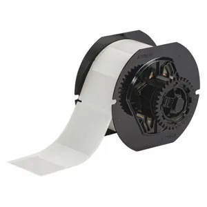 BRADY B33RO-299-427 Precut Label Roll, 3 1/8 x 2 Inch Size, Vinyl, Black On White | CV2QXR 60EW57