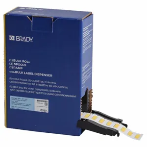 BRADY BM-187-1-312-YL Sleeve, 1 x 21/64 Inch Size, 1 Inch Size, Polyolefin, Yellow | CP2MDJ 803UM9