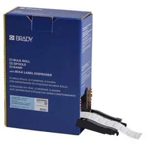 BRADY BM-187-1-312 Sleeve, 1 x 21/64 Inch Size, 1 Inch Size, Polyolefin, White | CP2MDE 803UM8