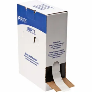 BRADY BM-19-427 Label, 1 Inch Size x 1 in, 1 in, Vinyl, Clear/White, 16 AWG to 8 AWG Wire Gauge, 2 | CV2PNL 803RL5