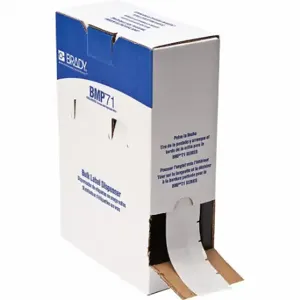 BRADY BM-30-427 Label, 1 1/2 Inch Size x 3/4 in, 3/4 in, Vinyl, Clear/White, 10 AWG to 4 AWG Wire Gauge | CV2PLV 803RL8