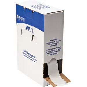 BRADY BM-33-427 Label, 4 Inch Size x 1 1/2 in, 1 1/2 in, Vinyl, Clear/White, 1 AWG to 500 MCM Wire Gauge | CV2QTR 803RM1