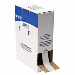 BRADY BM-75-461 Label, 1 Inch Size x 2 5/8 in, 2 5/8 in, Polyester, Clear/White, -321 Deg to 230 Deg F, 1 | CP2CGM 803RG9