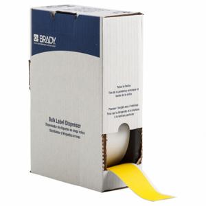 BRADY BM7C-2000-854-YL Label, 2 Inch Size x 75 ft, Metal Detectable Polyester, Yellow, Indoor | CP2EVU 803MW7