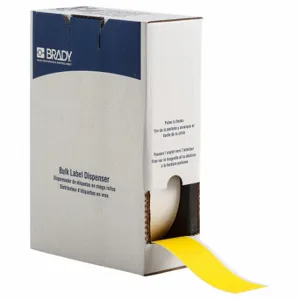 BRADY BM7C-2000-855-YL Label, 2 Inch Size x 75 ft, Polyester, Yellow, Indoor | CP2DED 803MX1