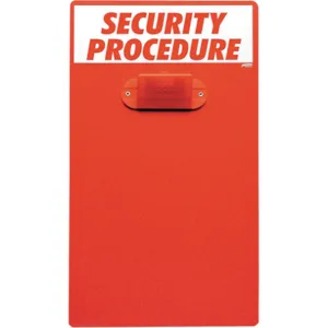 BRADY CB322E Clipboard Workplace Safety English | AG9KZL 20TL15