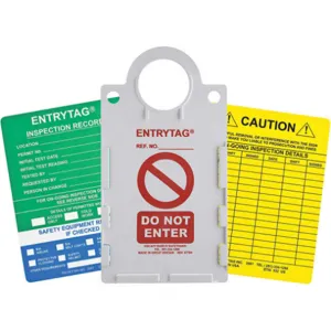 BRADY ENT-ETSH157A Entrytag(r) Kit White Cfr 1910.146 | AC9EYG 3GAL2