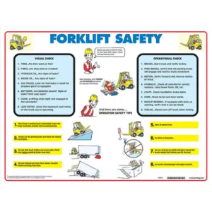 BRADY FLSP Poster 18 x 24 Fork Lift Safety | AE7AMP 5WG14