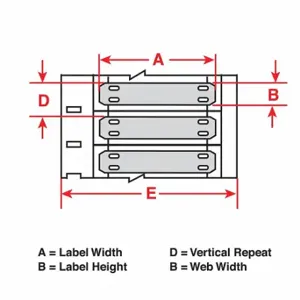 BRADY HSNX-400-2-YL Precut Label Roll, 13/32 x 2 13/64 Inch Size, Nomex, Yellow, 0 Awg Wire Gauge, 2 | CV3WCC 34CH34