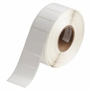 BRADY J20-136-7425J Precut Label Roll, Rectangle, 3/4 x 1 1/2 Inch Size, Cryogenic Autoclavable Polypropylene | CR8QFM 493P94