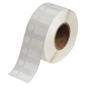 BRADY J20-251-7425J Precut Label Roll, Circle/Rectangle, 1/2 x 1 Inch Size | CR8PHK 493P96