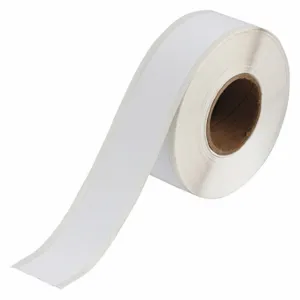 BRADY J20C-1125-2569 Continuous Label Roll, 1 1/8 Inch X 100 Ft, Polyester, White, Indoor | CP2HVW 493P78