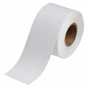 BRADY J20C-2500-2551 Continuous Tag Roll, 2 1/2 Inch X 50 Ft, Polyester, White, Indoor | CP2JRC 493P81