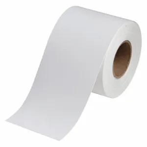 BRADY J20C-3250-2551 Continuous Tag Roll, 3 1/4 Inch X 50 Ft, Polyester, White, Indoor | CP2JRD 493P82