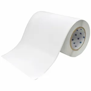 BRADY J40C-8000-2475 Label, 8 Inch Size x 100 ft, Polyester, White, Indoor | CP2DPH 792WE4