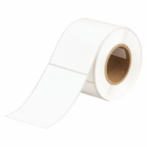 BRADY J50-262-2585 Precut Label Roll, 6 3/32 x 4 1/8 Inch Size, Polypropylene, White, 200 Labels | CP2KKF 60EW28