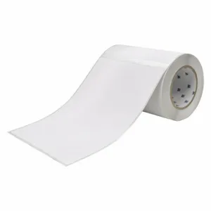 BRADY J50-265-2595 Precut Label Roll, 7 x 10 Inch Size, Vinyl, White, 100 Labels | CP2KKM 52YC25