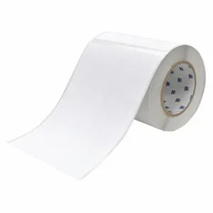 BRADY J50-267-2585 Precut Label Roll, 8 19/64 x 6 3/32 Inch Size, Polypropylene, White, 120 Labels | CP2KKW 60EW30