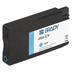 BRADY J50-CY Ink Cartridge, Cyan, J5000 | CP2BLV 52YC30