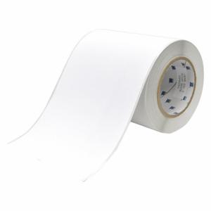 BRADY J50C-6000-2569 Continuous Label Roll, 6 Inch X 100 Ft, Polyester, White, Indoor | CP2LRC 52YC14