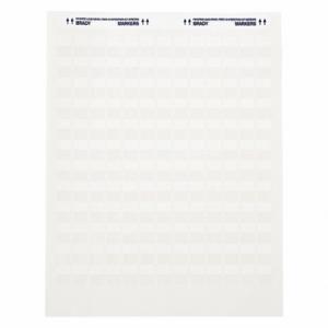 BRADY JET-30-117-2 Vorgeschnittener Etikettenbogen, 9/32 x 61/64 Zoll Größe, Vinyl, Weiß, 12 Awg bis 4 Awg Drahtstärke | CP2LVW 31DX02
