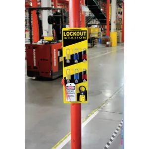 BRADY LC431E Safety Lockout/tagout Station 24 Inch Height | AD2YQD 3WPR5