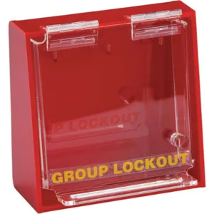 BRADY LG003E Group Lockout Box 3 Locks Max Red | AE6JGU 5TB19