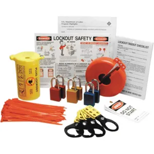 BRADY LK505E Portable Lockout Kit Filled 123 Components | AJ2KMJ 8VL48