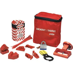 BRADY LKBLO Portable Lockout Kit Pouch 8 Inch Height x 7 Inch Width | AH6DMW 35XM16