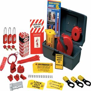 BRADY LKP-SK-NS Elektro-Lockout-Kit, gefüllt, Lockout, Werkzeugkasten, schwarz | CH6PZP 783XP8