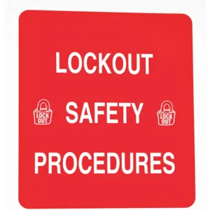 BRADY LOSB1 Lockout Procedure Binder Red | AD2NZP 3TCK7