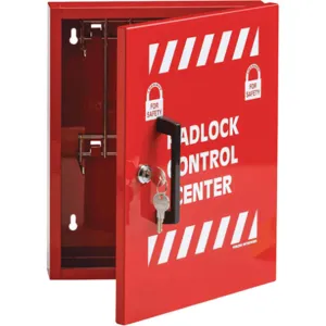 BRADY LR008E Lockout Cabinet Unfilled 10 Inch Height | AA7HBG 15Y608