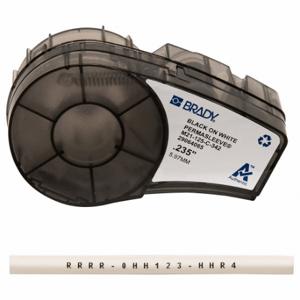 BRADY M21-125-C-342 Continuous Label Roll Cartridge, 15/64 Inch, 1/8 Inch X 7 Ft, Polyolefin, White | CP2BDC 3PXV5