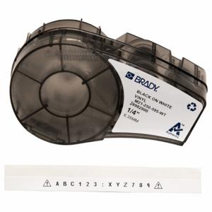 BRADY M21-250-595-WT Endlos-Etikettenrollenkartusche, 1/4 Zoll x 21 Fuß, halogenfreies autoklavierbares Vinyl | CP2BCW 20XW77