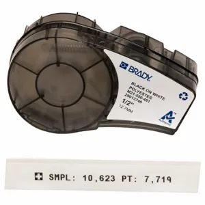 BRADY M21-500-461 Continuous Label Roll Cartridge, 1/2 Inch, 21 Ft | CP2BCP 3PXY2