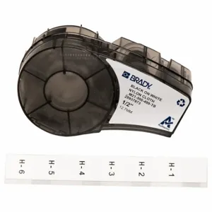 BRADY M21-500-499-TB Continuous Label Roll Cartridge, 1/2 Inch, 1/2 Inch X 16 Ft | CP2BCJ 4YJZ8