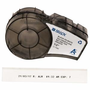 BRADY M21-500-7425 Endlos-Etikettenrollenkartusche, 1/2 Zoll, 21 Fuß, kryogen autoklavierbares Polypropylen | CP2BCR 18CA35