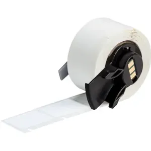 BRADY M6-103-498 Label, 1 1/4 Inch Size x 1 in, Vinyl, White, 250 Labels | CP2CBA 803U75