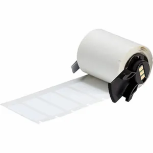 BRADY M6-124-490 Label, 1 21/32 Inch Size x 1/2 in, 1/2 in, Polyester, White, -320 Deg to 266 Deg F | CP2CBY 803PP9