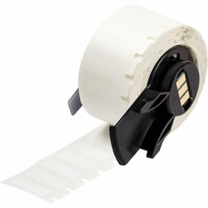 BRADY M6-16-423 Label, 3/8 Inch Size x 1 in, 1 in, Polyester, White, 500 Labels | CP2DKE 803PD7