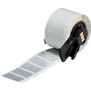 BRADY M6-17-435 Label, 1/2 Inch Size x 1 in, 1 in, Polyester, Silver, 500 Labels per Roll | CU6RTC 803NX0