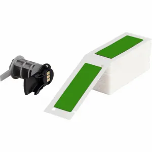 BRADY M6-176-593-GN Label, No Precut Hole, 3 Inch Size x 1 Inch, Polyester, Green, 50 Labels per Roll | CP2DUN 803NK7