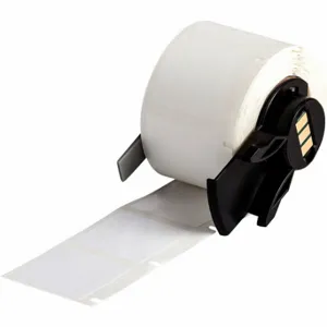 BRADY M6-19-423 Label, 1 Inch Size x 1 in, 1 in, Polyester, White, 250 Labels, 0.003 Inch Size Label Thick | CP2CFJ 803PE6