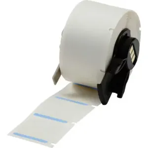 BRADY M6-19-494-BL Label, 1 in, 1 in, Polyester Polyester, Blue/White, -320.8 Deg to 158 Deg F | CR8PCQ 803TZ9