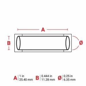 BRADY M6-250-1-342-PK Sleeve, 1 x 7/16 Inch Size, 1 Inch Size, Polyolefin, Pink | CP2MKP 803UJ9