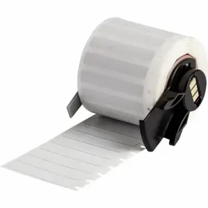 BRADY M6-28-717 Label, 1/4 Inch Size x 1 1/2 Inch, 1 1/2 Inch, Polyimide, White, 750 Labels per Roll | CP2CUW 803N17