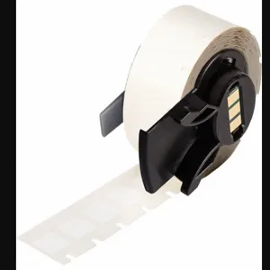 BRADY M6-3-423 Label, 3/8 Inch Size x 3/8 in, 3/8 in, Polyester, White, 500 Labels | CP2EUK 803PG9