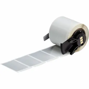 BRADY M6-31-435 Label, 1 Inch Size x 1 1/2 in, 1 1/2 in, Polyester, Silver, 250 Labels per Roll | CU6RRM 803P29